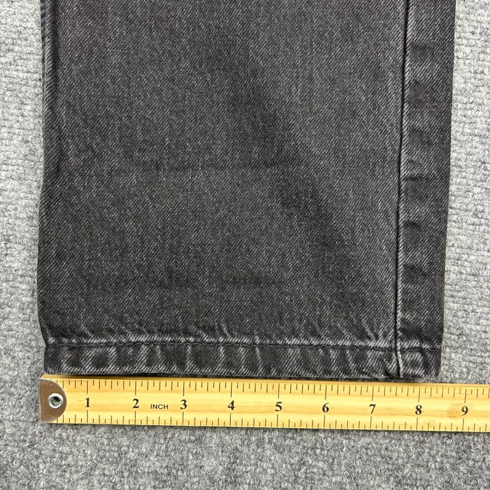 Levi's 565 Loose Straight Jeans Mens 30x32 Black Denim Pants Baggy Cotton